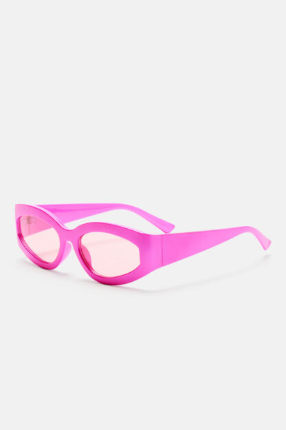 Lentes de sol rosadas estilo escudo - Image 3